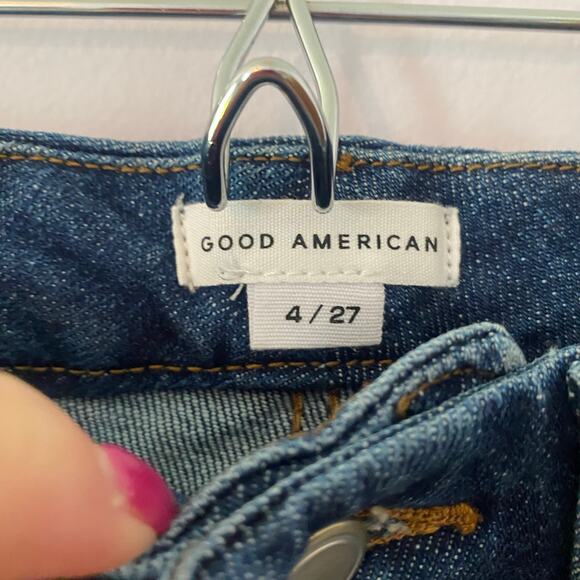 NWT Good American Women's size 4 / 27 Indigo Good Classic Skinny High Rise Jeans - Picture 2 of 13